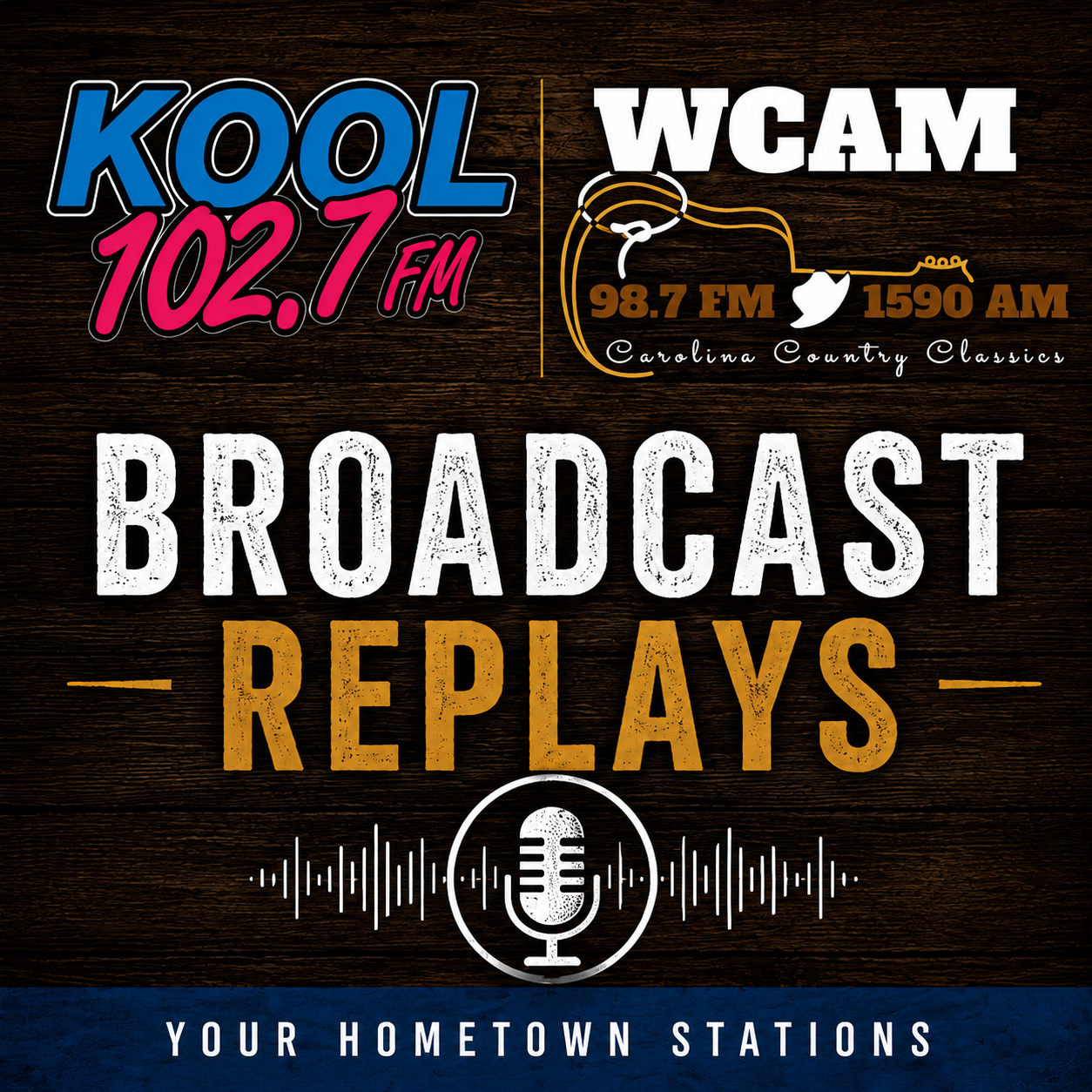 KOOL 102.7 FM/ WCAM Carolina Country Classics Broadcast Replays